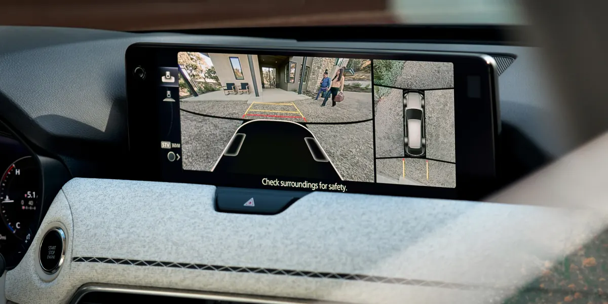 2027 Mazda CX-90 360° View Monitor on the center display | Cutter Mazda Waipahu in Waipahu HI