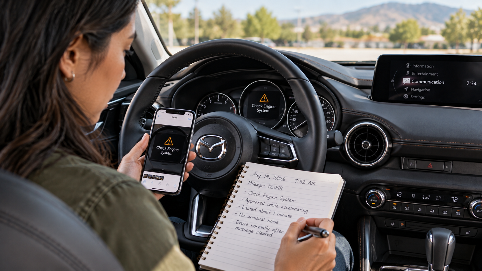 Mazda Service Waipahu Symptom Log for Recurring Problems